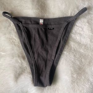 PINK Cotton Ribbed Panty